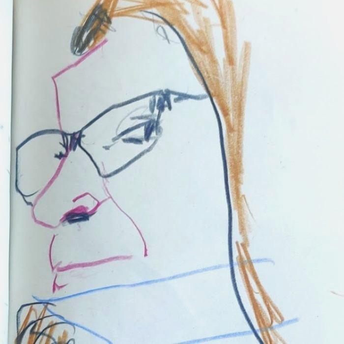 Portrait de Sally feutres