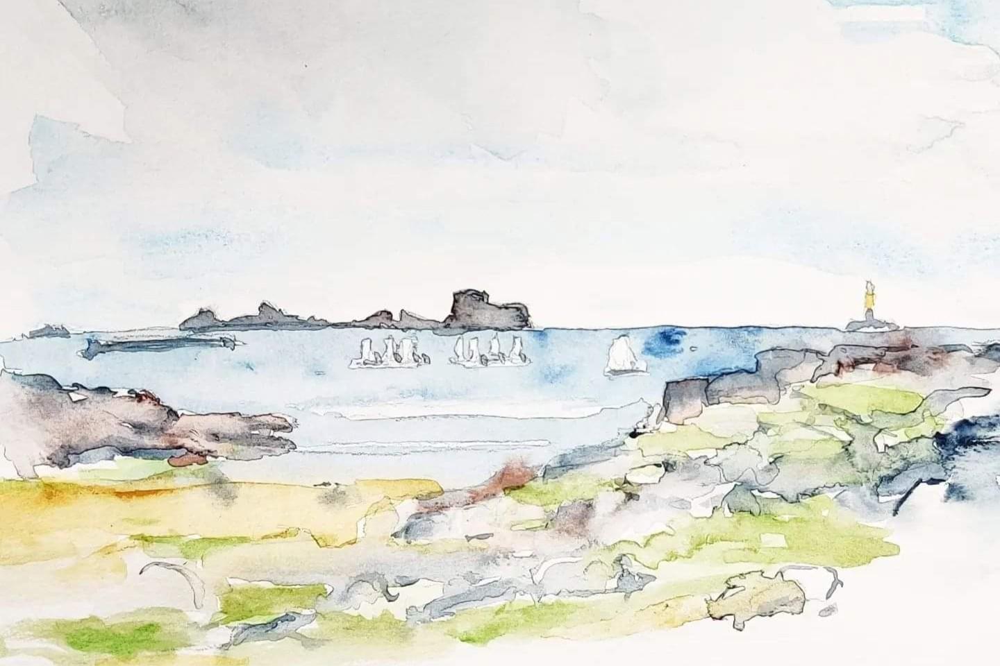SaintMalo LaConchée 2024 Saint Malo vue de La Conchée